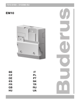 Buderus EM10 Manuale utente