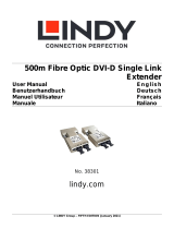 Lindy 500m Fibre Optic DVI-D Single Link Extender Manuale utente