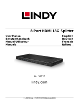 Lindy 8 Port HDMI 18G Splitter Manuale utente