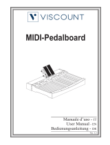Viscount Midi Pedalboard 27 Straight Radiating Manuale del proprietario