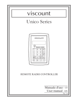 Viscount Remote Control for Unico, Ouverture and Sonus Organs Manuale del proprietario