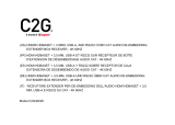 C2G 30020 Manuale del proprietario
