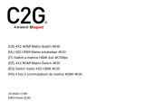 C2G 4X2 HDMI Matrix Switch - 4K 30Hz Manuale del proprietario