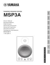 Yamaha Powered Speaker System MSP3A Manuale del proprietario