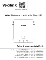 Yealink Yealink W90 DECT IP Multi-Cell System (IT) Guida Rapida