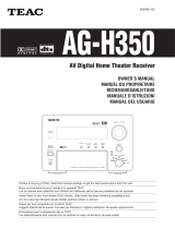 TEAC AG-H350 Manuale del proprietario