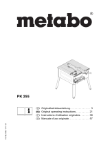 Metabo PK 255/3,40 DNB Istruzioni per l'uso