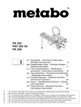 Metabo PK 255/2,50 WNB Istruzioni per l'uso