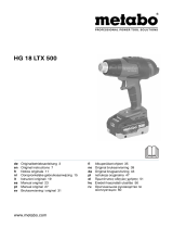 Metabo HG 18 LTX 500 Istruzioni per l'uso