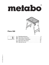 Metabo Saw table FLEXO 500 UK290/UK333 Istruzioni per l'uso
