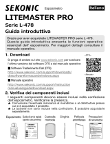 Sekonic L-478D-U LiteMaster Pro Light Meter Guida Rapida