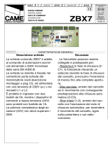 CAME ZBX7 Manuale utente