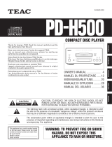 TEAC PD-H500 Manuale del proprietario