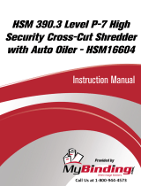 MyBinding HSM 390.3 Level 6 High Security Auto Oiler Manuale utente
