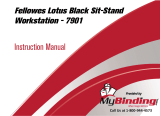 MyBinding Fellowes 7901 Lotus Black Sit Stand Workstation Manuale utente