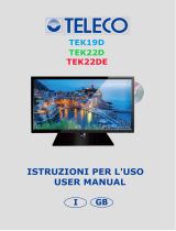 Teleco Televisori TEK19D 22D 22DE Manuale utente