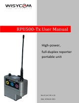 WisyCom RPU500 Manuale utente