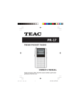 TEAC PR-17 Manuale del proprietario