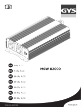 GYS MSW 82 000 - 24V / 2000W Manuale del proprietario