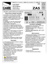 CAME Z Series Manuale utente