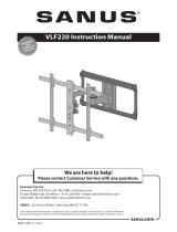 Sanus Systems VLF220-B1 Black Manuale utente