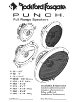 Rockford Fosgate Punch P142 Installation & Operation Manual
