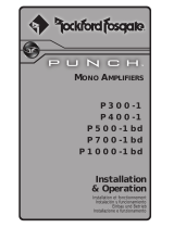 Rockford Fosgate Punch P500-1bd Manuale del proprietario