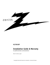 Zenith H27D55DT Guida d'installazione
