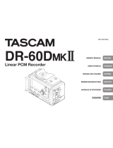 Tascam DR-60DmkII 4-Channel Portable Audio Recorder Manuale utente