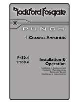 Rockford Fosgate Punch P850.4 Guida d'installazione
