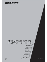 Gigabyte P34 Manuale utente
