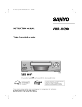 Sanyo VHR-H690 Manuale utente