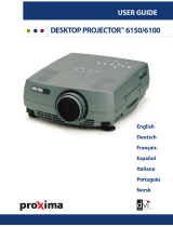 Proxima DESKTOP PROJECTOR 6100 Manuale utente