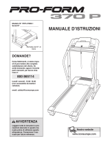 Pro-Form 370p Treadmill Manuale D'istruzioni