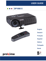 Proxima DP1000 X Manuale utente