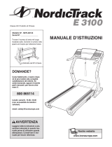 NordicTrack E 3700 Treadmill Manuale D'istruzioni