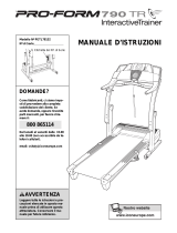 Pro-Form 790tr Treadmill Manuale D'istruzioni