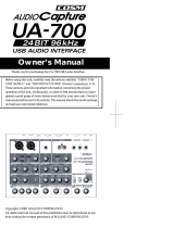 Edirol AudioCapture UA-700 Manuale del proprietario