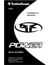 Rockford Fosgate Power 250M Istruzioni per l'uso