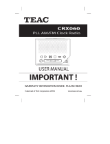 TEAC CRX060 Manuale utente