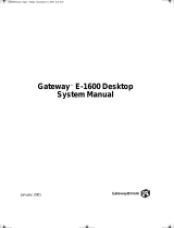 Gateway E-1600 System Manual
