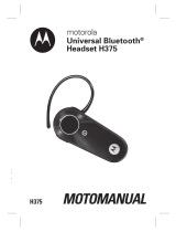Motorola H375 - Headset - Over-the-ear Manuale utente