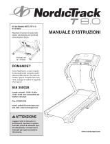 NordicTrack T8.0 Treadmill Manuale D'istruzioni