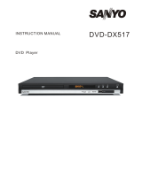 Sanyo DVD-DX517 Manuale utente