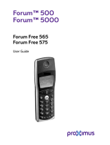 Proximus Forum Free 565 Manuale utente