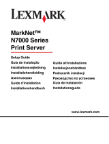 Lexmark MARKNET N7000 PRINT SERVER Manuale del proprietario