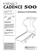 Weslo Cadence 200 Treadmill Manuale D'istruzioni