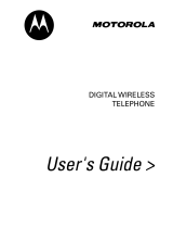 Motorola DIGITAL WIRELESS TELEPHONE Manuale utente