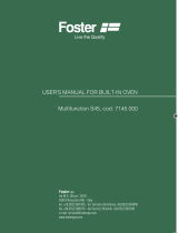 Foster cod. 7145 000 Manuale utente