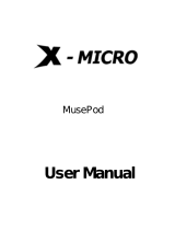 X-Micro XMP3E-20F Manuale utente